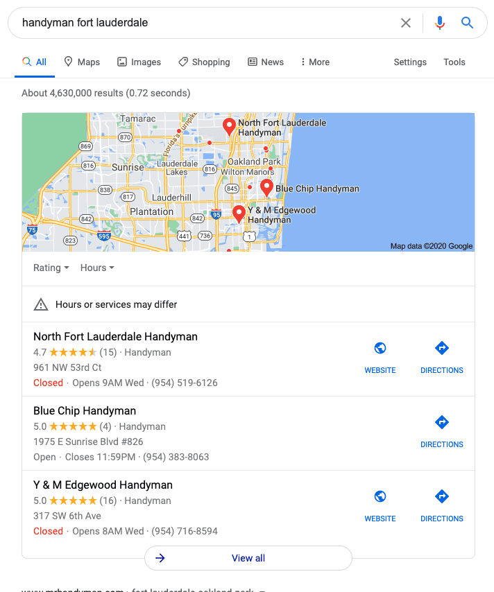 get my business on google