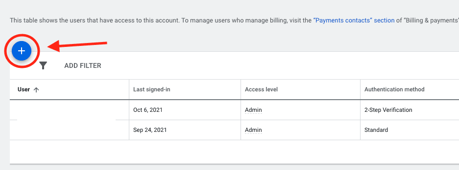 How To Add User to Google Ads - Adwords 3 see all the users that have access of Google Ads