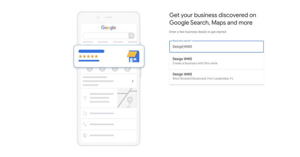 Verifying and Claiming a Google Business Profile 4 Enter-Business-Name-Google-Business-Profile